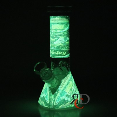 WATER PIPE BEAKER GLOW IN DARK WP10006 1CT